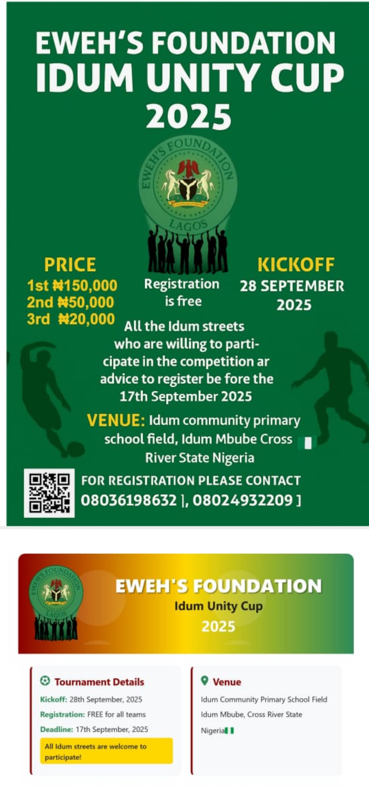 Idum community unity cup 2025 fina