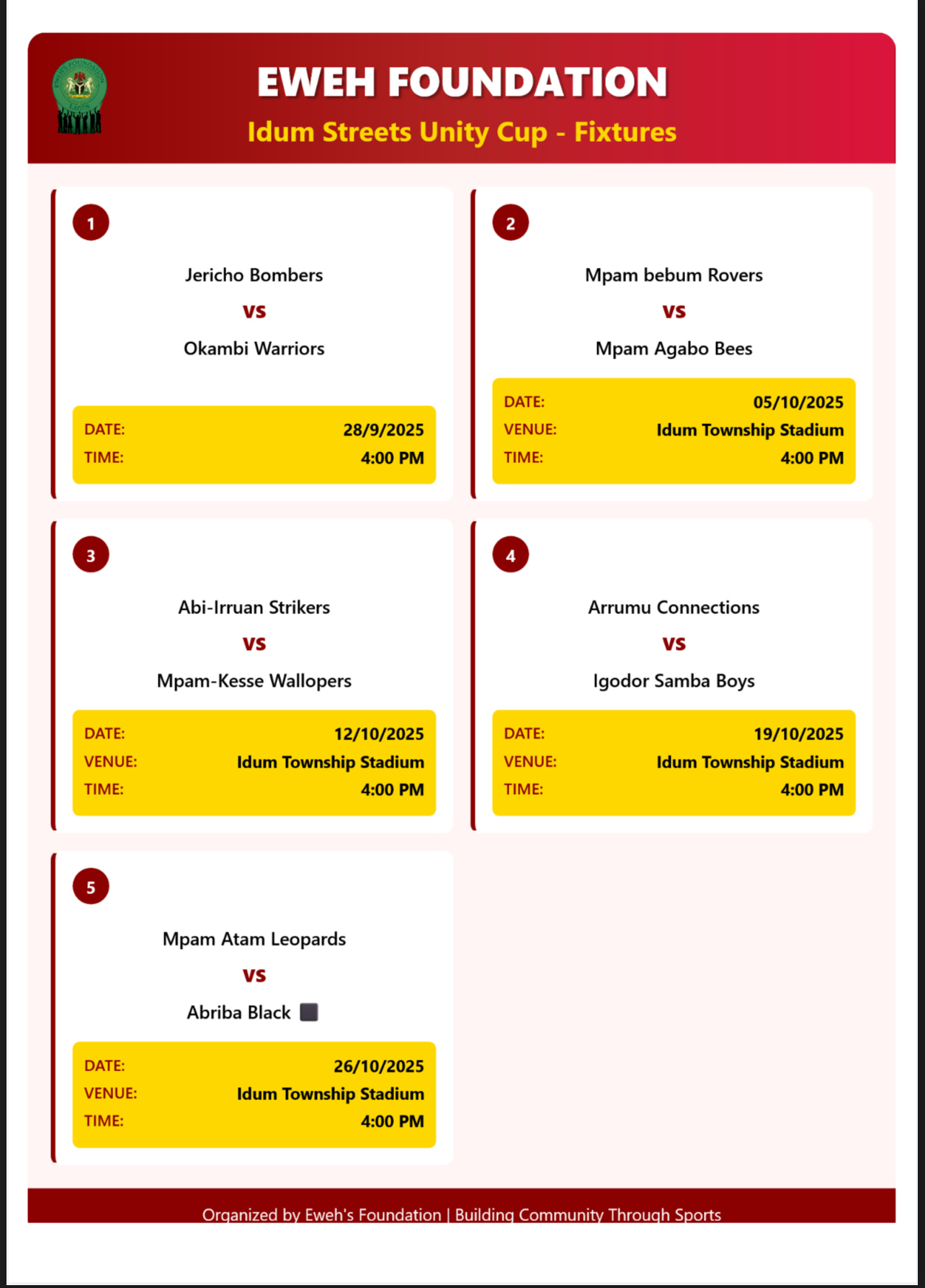 FOOTBALL COMPETITION